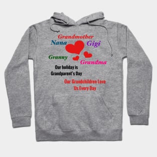 Grandmother-Gigi-Nana-Grandma-Granny: Grandparent’s Day Gifts Hoodie